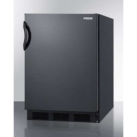 Summit -Freestanding All-Refrigerator, Auto Defrost, Black